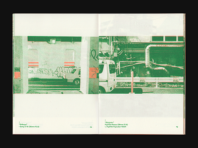 Travel Zines - Tokyo green japan orange photograhy riso risograph tokyo zine