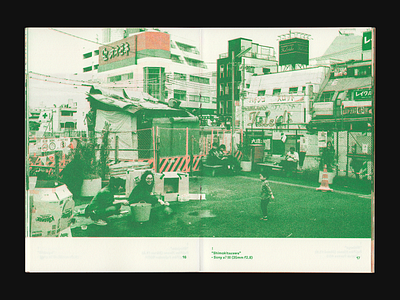 Travel Zines - Tokyo green japan orange photography riso risograph tokyo zine