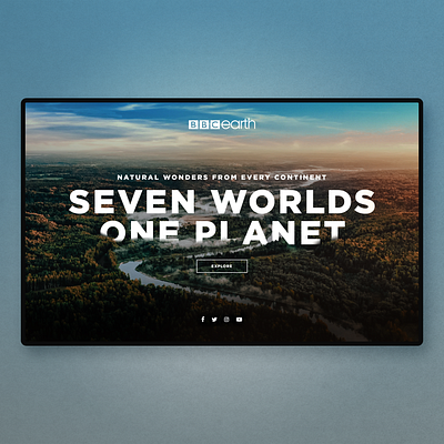 Seven Worlds One Planet app design concept dailyui homepage landingpage nature ui uidesign ux uxdesign webdesign website design wildlife