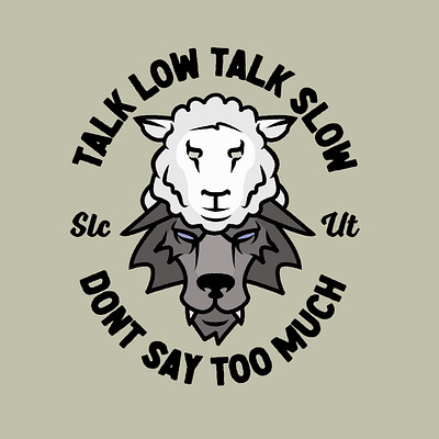 Wolf in Sheep's Clothing Badge adobe adobe illustrator badge brand identity branding illustration illustrator logo logos sheep vector wolf