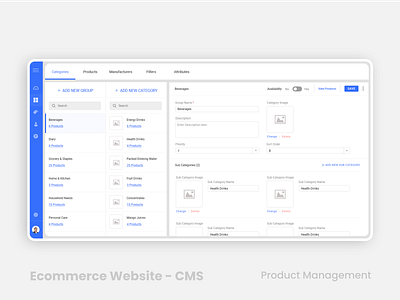 E-commerce Website - Product Management cms content management e commerse ecommerce ecommerse ecommerse app ecommerse website grocery product management trending design ui user experience user inteface webdesign