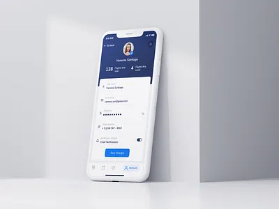 Airlines Account app blue clean concept design light minimal ui ux web