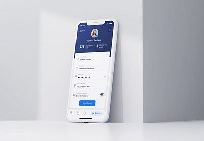 Airlines Account app blue clean concept design light minimal ui ux web