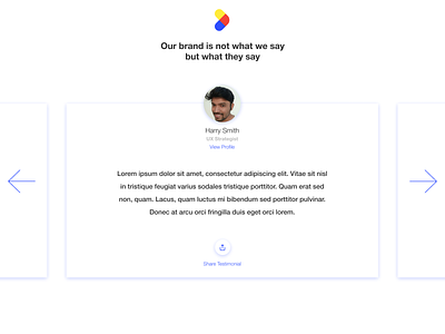 Daily UI #039 - Testimonials app brand branding daily ui figma testimonials testimonials design ui ui design user interface ux validation