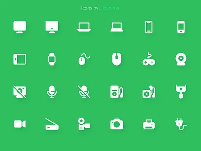 Computers & Hardware Icon Set computer design hardware icon icon design icon designs icon set iconography icons icons set illustration mobile ui vector