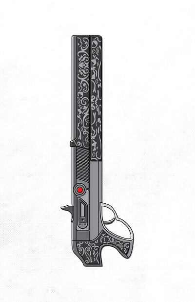The Chaperone Art destiny 2 flourish gun illustration lineart linework offset shotgun