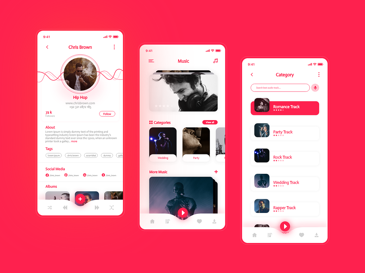 Music App UX/UI Design by Zulqurnain on Dribbble