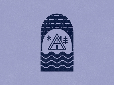 Coastal A-Frame Cabin a frame brand design british columbia graphic design illustration monoline tofino