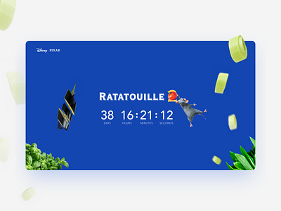 Daily UI Challenge #014 - Countdown Timer countdown dailyui disney food pixar ratatouille timer web