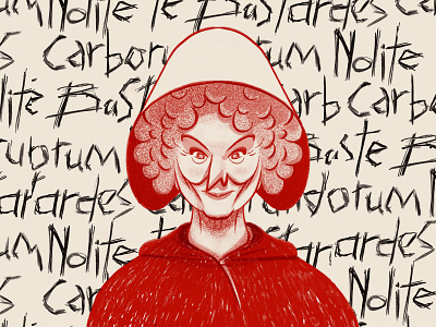 Margaret Atwood - Morgana Project atwood chiara tagliaferri fanart illustration ipad margaret michela murgia morgana procreate