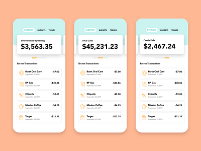 Budgeting App - Daily UI budgeting dailyui mobile app mobile design mobile ui product design