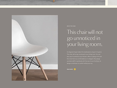 Forniture Page Transition forniture motion motion design principle transition typography ui ux website websites