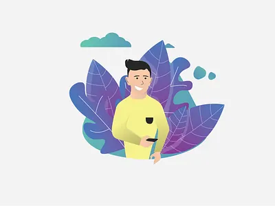 Working on illustration for my web design illustration vector web