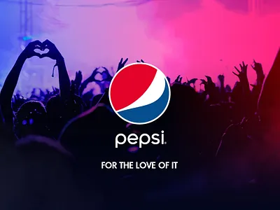 Pepsi Music #1 "for the love of it" brand branding design for the love of it illustration key visual logo love master music pepsi typography visual