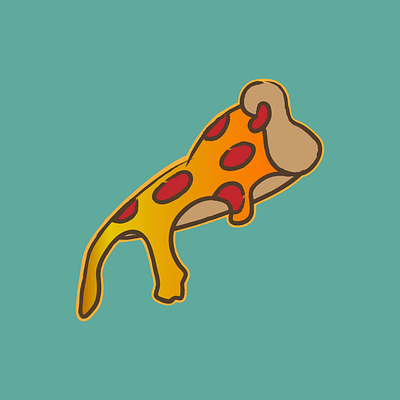 Cheesy Pizza Slice illustration illustrator tshirt design vector vector art