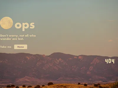 404 Page 404page uidesign webdesign