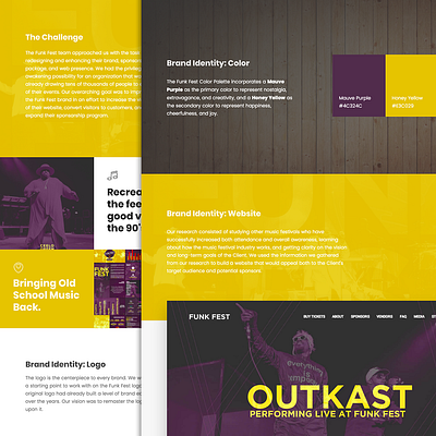 Case Study: Funk Fest branding branding and identity concert festival graphic design hiphop logo music musicfestival musician rapper web design web design and development website