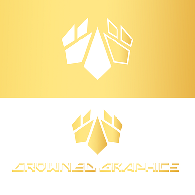 "Crowned" Concept Logo art branding design icon illustrator lettering logo vector