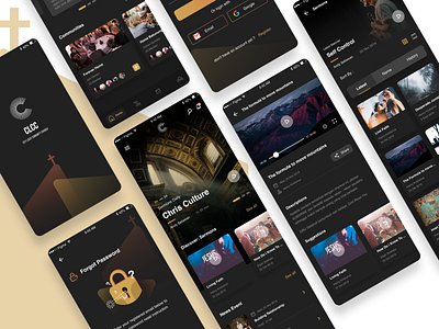 CLCC Mobile App church community design mobile app design ui design