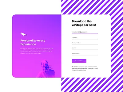 Download Form beauty clean dashboard desing form minimal mockup simple ui ux violet webdesign website