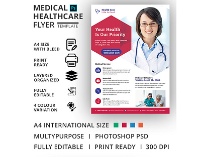 Medical Healthcare Flyer Template care clinic clinic flyer dental dental flyer dentist doctor emergency equipment fitness flyer health health care flyer healthcare flyer hospital hospital flyer leaflet medical medical flyer medical flyer template