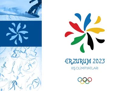 Erzurum Winter Olympics Logo design erzurum logo olympic pictogram sport vector winter