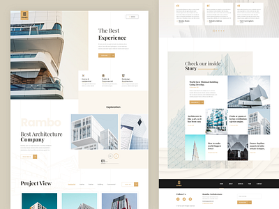 Architecture website 3d animation app branding dashboard design ecommerce flat icon illustration landing page logo minimal typography ui ux vector web website