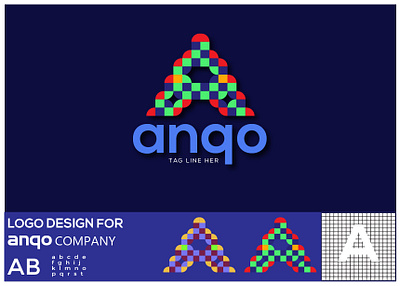 anqo logo 01 branding company flayer design graphic design icon illustration logo logo design ui ux vector