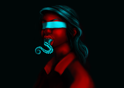 lady octopus digital painting digitalart illustration illustration art photoshop