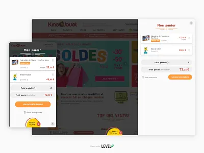 King Jouet - Redesign 3/3 cart ecommerce design product design responsive design webdesign