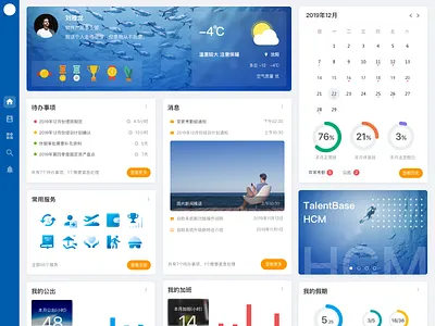 Profile page calander ocean profile