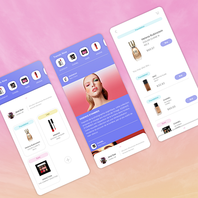 Cosmetic APP app design ui