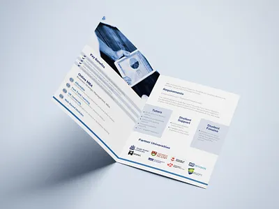 UK CollegeOnline Brochure Design blue branding brochure brochure design design education logo logodesign
