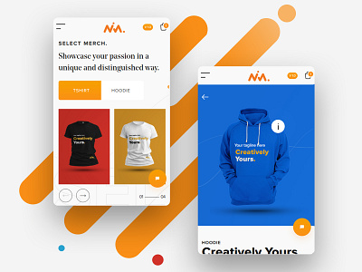 Nigo Media Merch Shop - Responsive app design ecommerce homepage inspiration mobile mobile ui ratings responsive reviews shop slider slider design ui ux web ui