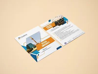 E-Academy Insert Design branding brochure brochure design design education insert