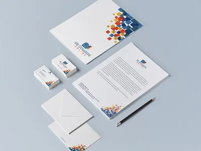 UK CollegeOnline Stationary Design brand identity branding business card design businesscard design education folder letterhead logo logodesign
