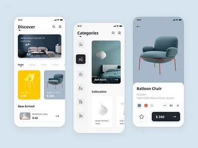 Furnishings APP app design ui