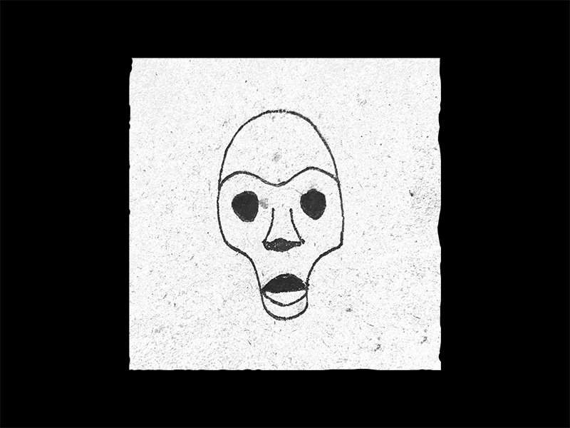 blue train lines gif handdrawn illustration kingkrule lyrics mask music