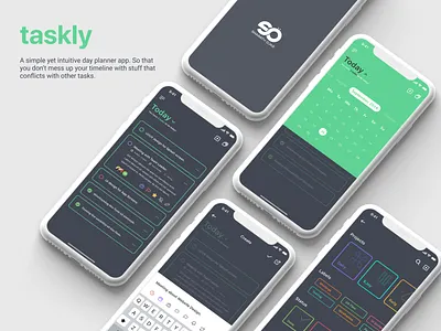 Taskly - Mobile Application UI calender daily task daily ui challenge dailyui dribbble dribbble best shot dribbble invitation dribbble invite plan app sharath rajagopalan task app taskly tasks app ui uidesign user experience userinterface ux ux design uxd