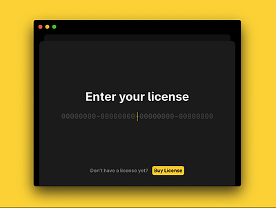 License Check app check input license macos shortcuts ui ux