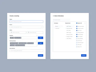 Smart Office - Create a meeting behance best design design design inspiration design interface dribbble meeting meeting room meetings ui ux ui design