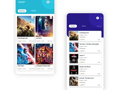 Movie app design adobexd app appdesign branding chennai chennaidesigners design movie movieapp ui uidesign ux