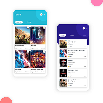 Movie app design adobexd app appdesign branding chennai chennaidesigners design movie movieapp ui uidesign ux