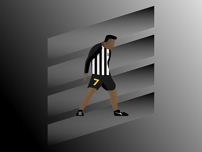 Siiiiiiiiiiii black clean design figma illustration juventus kovalev modern nicholas ronaldo simple vector white