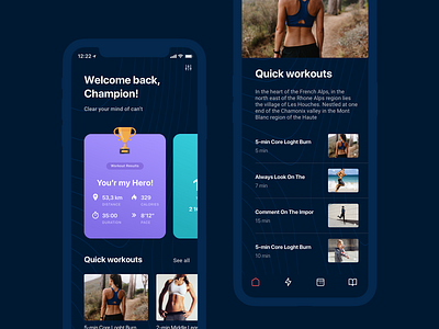 Running App Concept app ios running ui