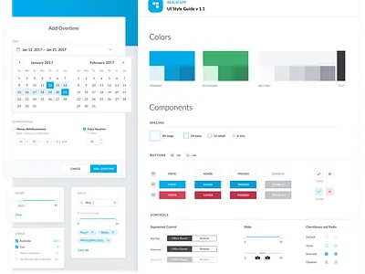 Productivity Tool — Design System calendar design system forms guideline input styleguide