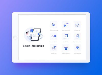 Intelligent Customer Service icon icon illustration ui 设计