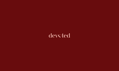 Devoted Logo clean devoted family font heart icon identity logo love loyal mark marriage purity stay symbol together type