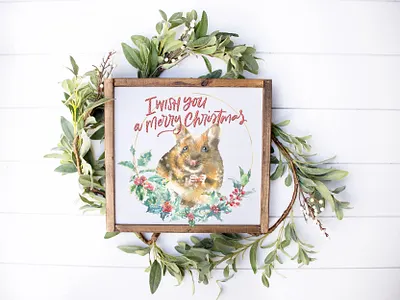 Christmas Watercolor Woodland Story by Catherine Wheel 2020 animal bird card christmas christmas watercolor forest graphics illustration merry christmas mouse new year rat retro squirrel vintage watercolor winter woodland