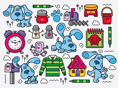 Illustration blues clues brand book illustration nickelodeon